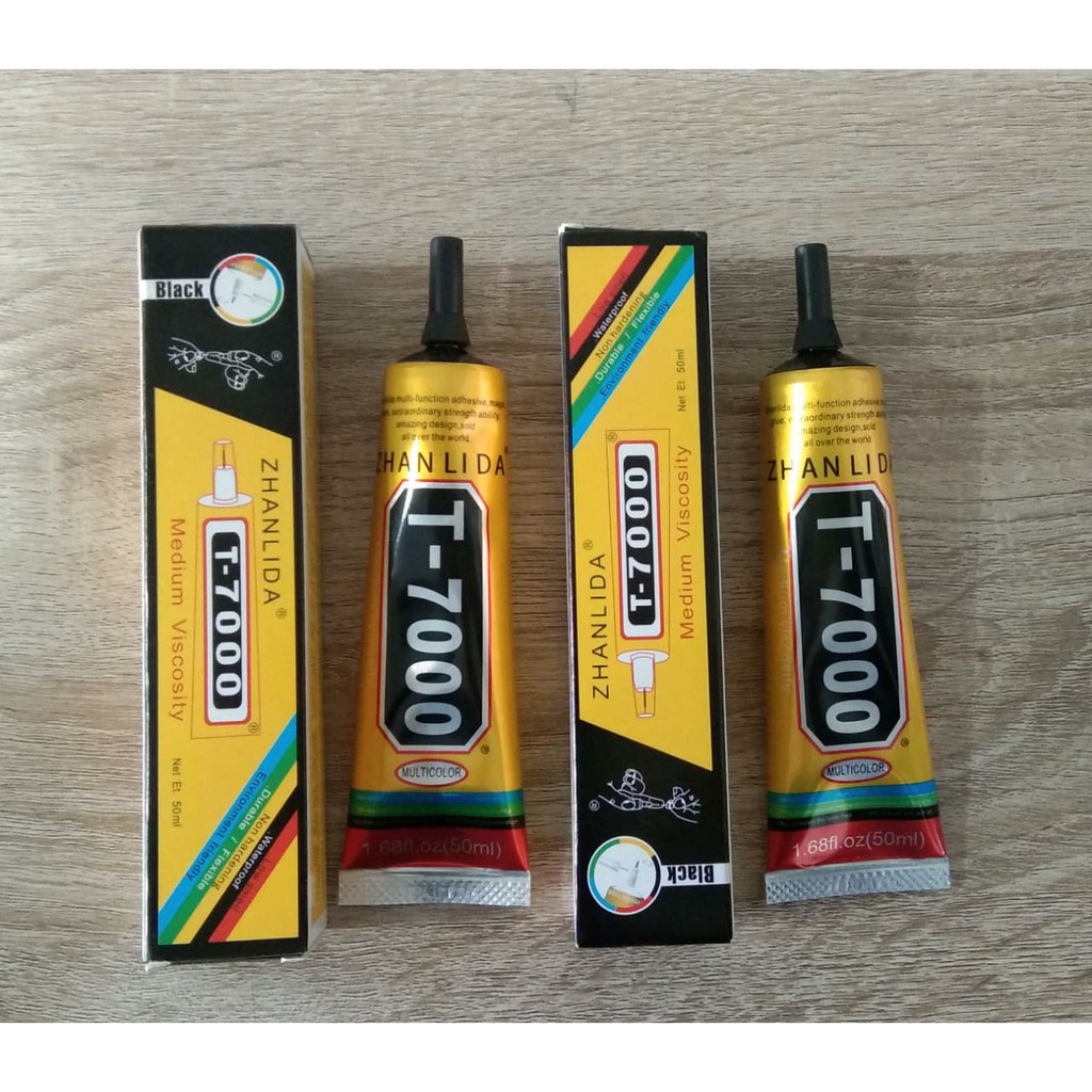 LEM LCD ZHALINDA T-7000 50ML WARNA HITAM