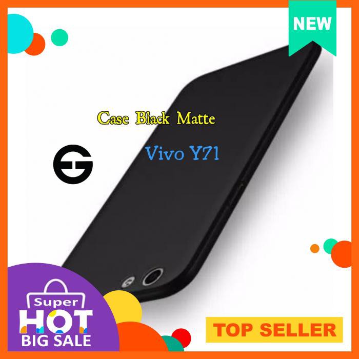 [Casing Hp] Black Matte Case Vivo Y71 Slim Matte Y71 - Casing & Covers - Soft Case