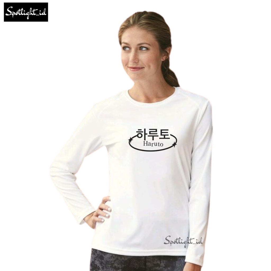 SPOTLIGHT_ID - BAJU KAOS WANITA LENGAN PANJANG HARUTO KOREA KOREAN , T SHIRT WANITA LENGAN PANJANG H