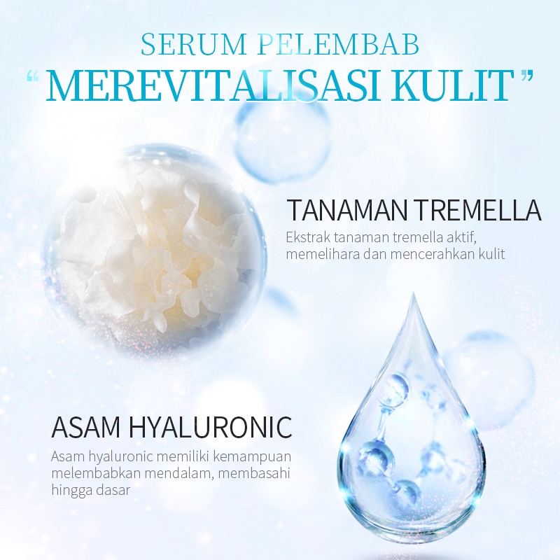 LAIKOU Hyaluronic Acid Serum Melembapkan Menghilangkan Bintik Hitam Memperbaiki dan Melembutkan Kulit 17ML