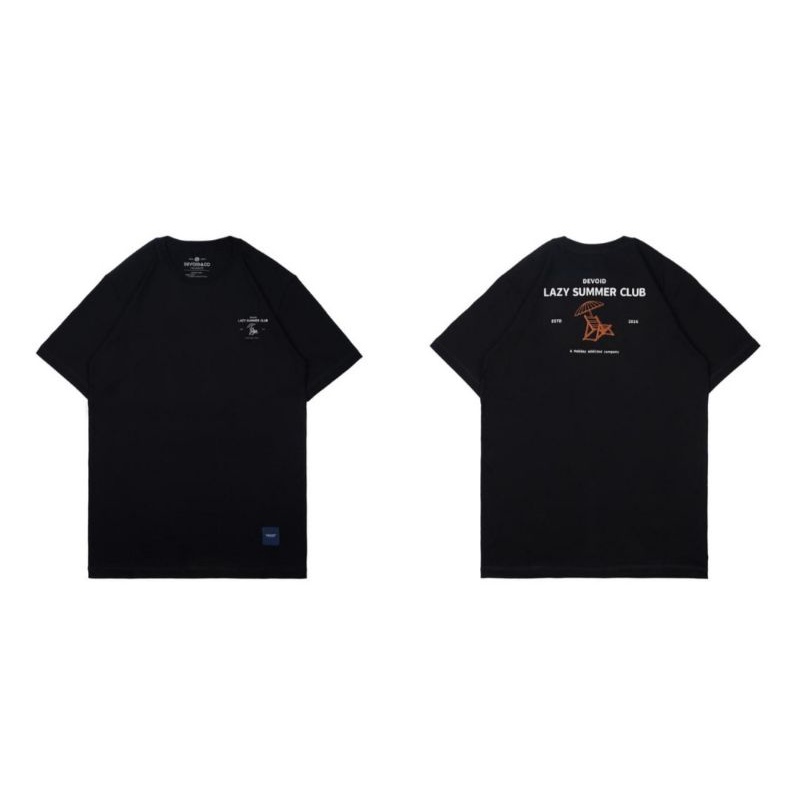 Kaos DEVOID ORIGINAL Lazy summer Hitam