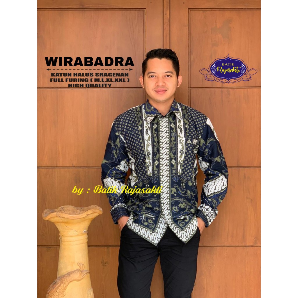 WIRABADRA RAJASAKTI KEMEJA BATIK SOLO PRIA LENGAN PANJANG PENDEK LAPIS FURING ATASAN PREMIUM MODERN KATUN HALUS ALFARISQY PEN ALFARISQY 2 WIKRAMA BIRU PANJANG MANUK SALTO TWO SATRIO WISHAKA2 JAYASRI NAGA EMOSI JOSS NAGAEMOSI JOSSPEN WAHYUJAYA NINGRAT