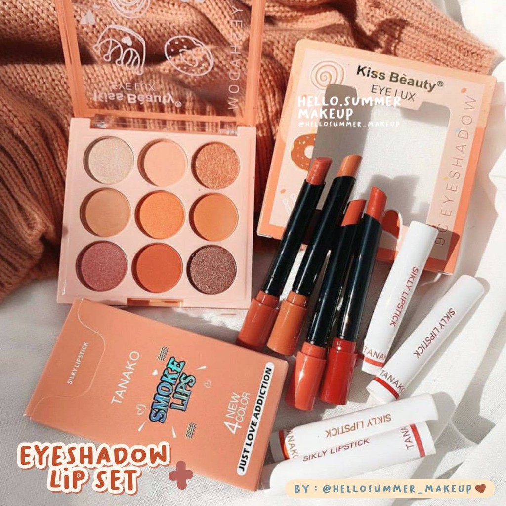 [ORI THAILAND] Paket Makeup JENNIE Eyeshadow &amp; Lip Set