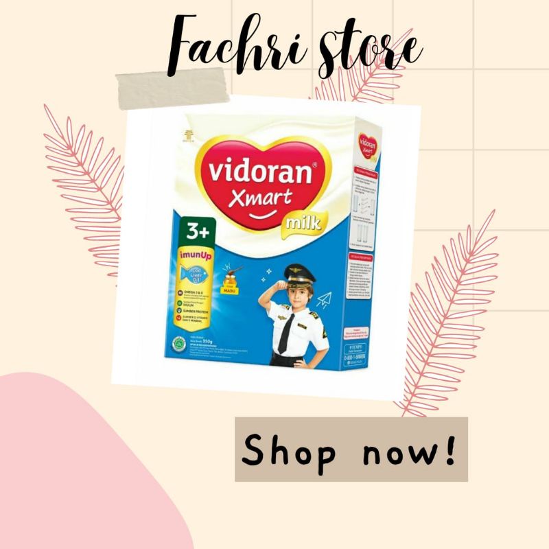 vidoran xmart 1+ / 3+ 950gr/925gr vanila madu