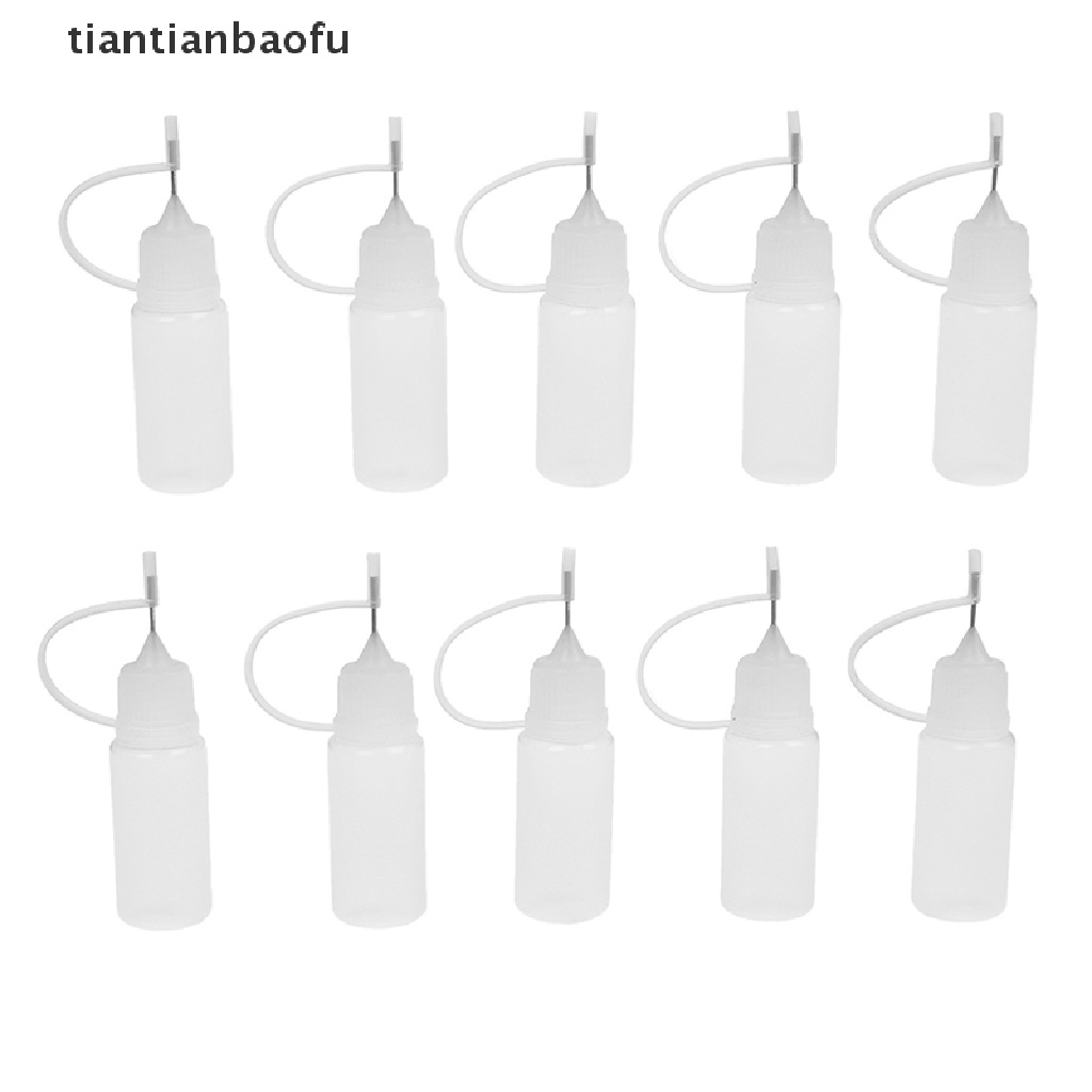 10 Pcs Botol Aplikator Lem 10ML Model Remas Untuk Kerajinan Kertas Quilling