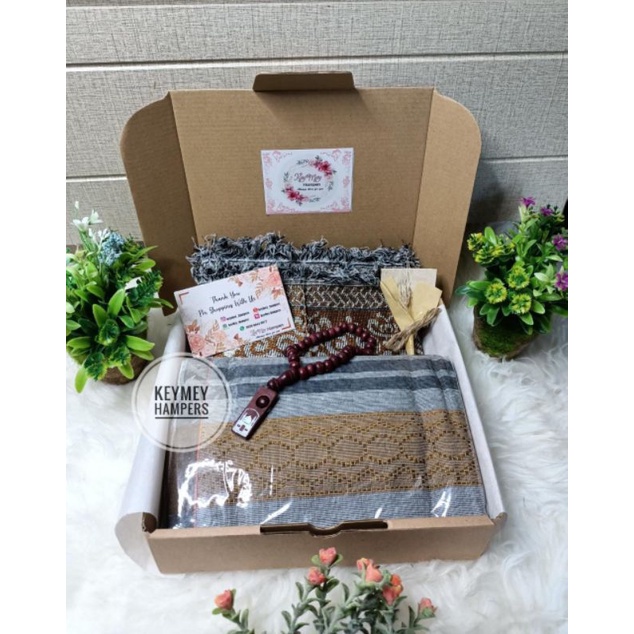 KeyMey Hampers Pria / Hampers Alat Sholat Sajadah Besar / Hampers Lebaran / Gift Box / Hampers Murah