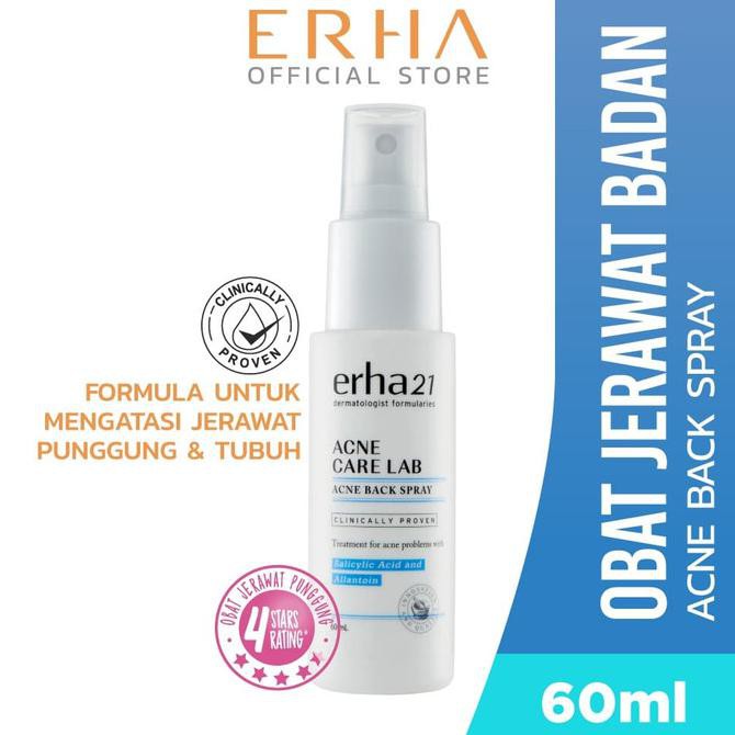 Erha21 Acne Care Lab Acne Back Spray 60ml Obat Jerawat Punggung Promo Shopee Indonesia