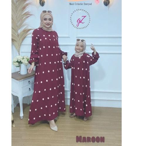 Siap Kirim.. gamis anak gamis couple gamis pompom gamis anak murah gamis gwenza
