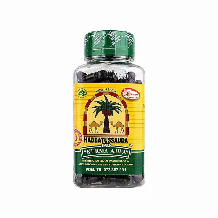 

Habbatussauda Kurma Ajwa 120 Kapsul