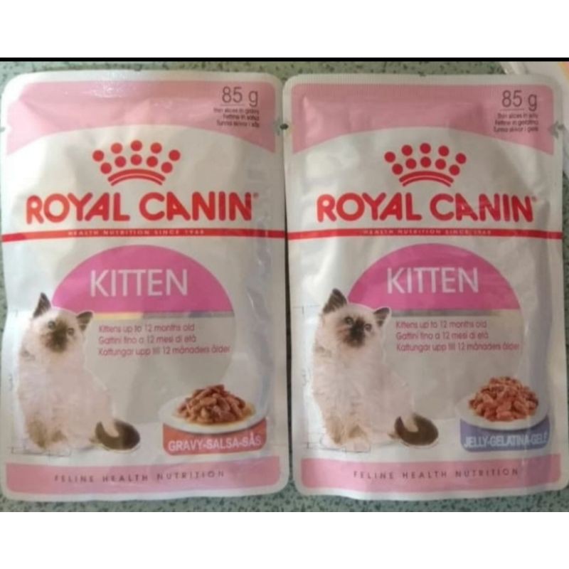 Royal Canin Kitten Pouch 85gr All Varian / Makanan Kucing Basah Sachet / Wet food