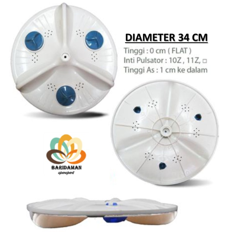 Pulsator Mesin cuci diameter 34 CM