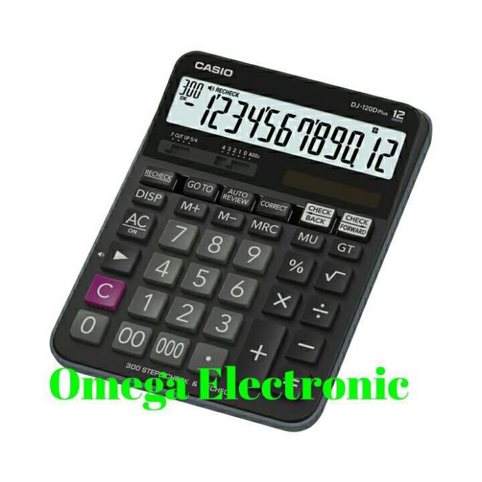 

PROMO! Casio Calculator DJ 120D Plus - Check & Correct Kalkulator Desktop |Kalkulator