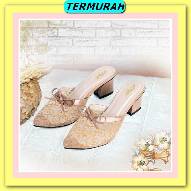 Sandal Hak High Heels Import Wanita Kaca Kokop Tali Belakang R 77 Hils Sendal Hels D4 53 Zara Highee