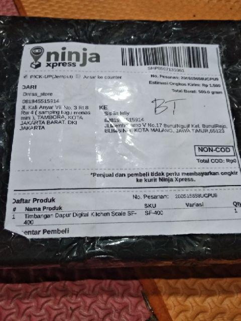 Timbangan Dapur Digital Kitchen Scale Sf-400 10 Kg