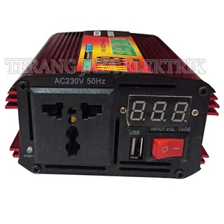 Power Inverter  Pengubah Arus Aki  DC 12V ke AC 220 V 