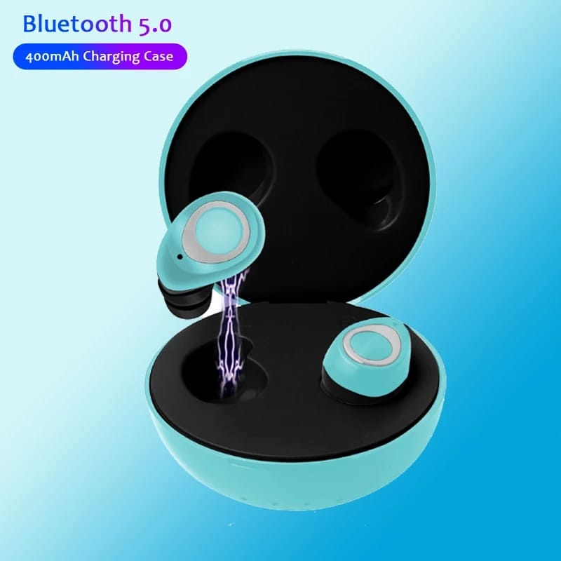 LARISTERUS79 TWS AKZ TWS W7 headseat earphone headphone bluetooth nirkabel stereo sport led dengan mic