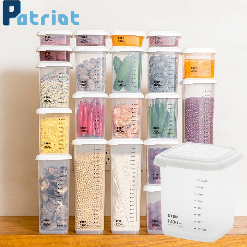 High Quality Food Transparent Storage Box with Graduation For Kitchen