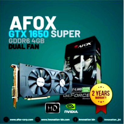 VGA AFOX GTX 1650 SUPER DUAL FAN 4GB GDDR6