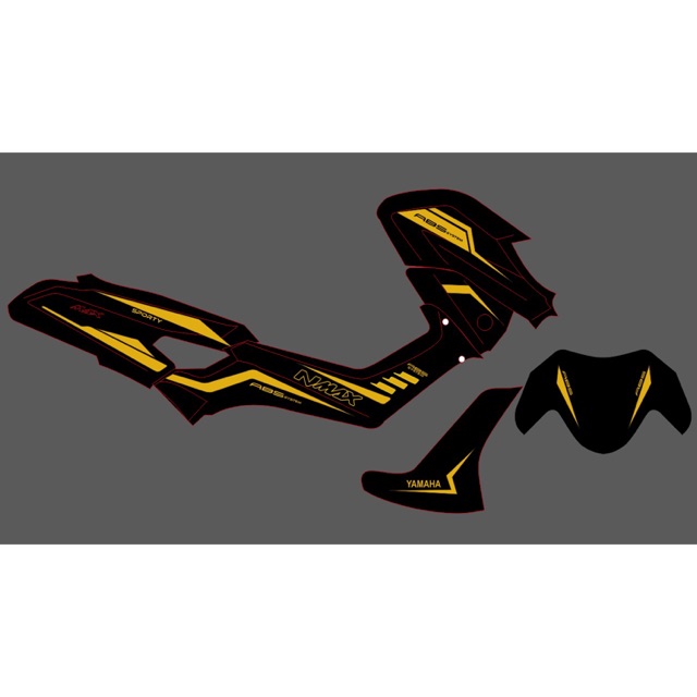 sticker cutting nmax gold