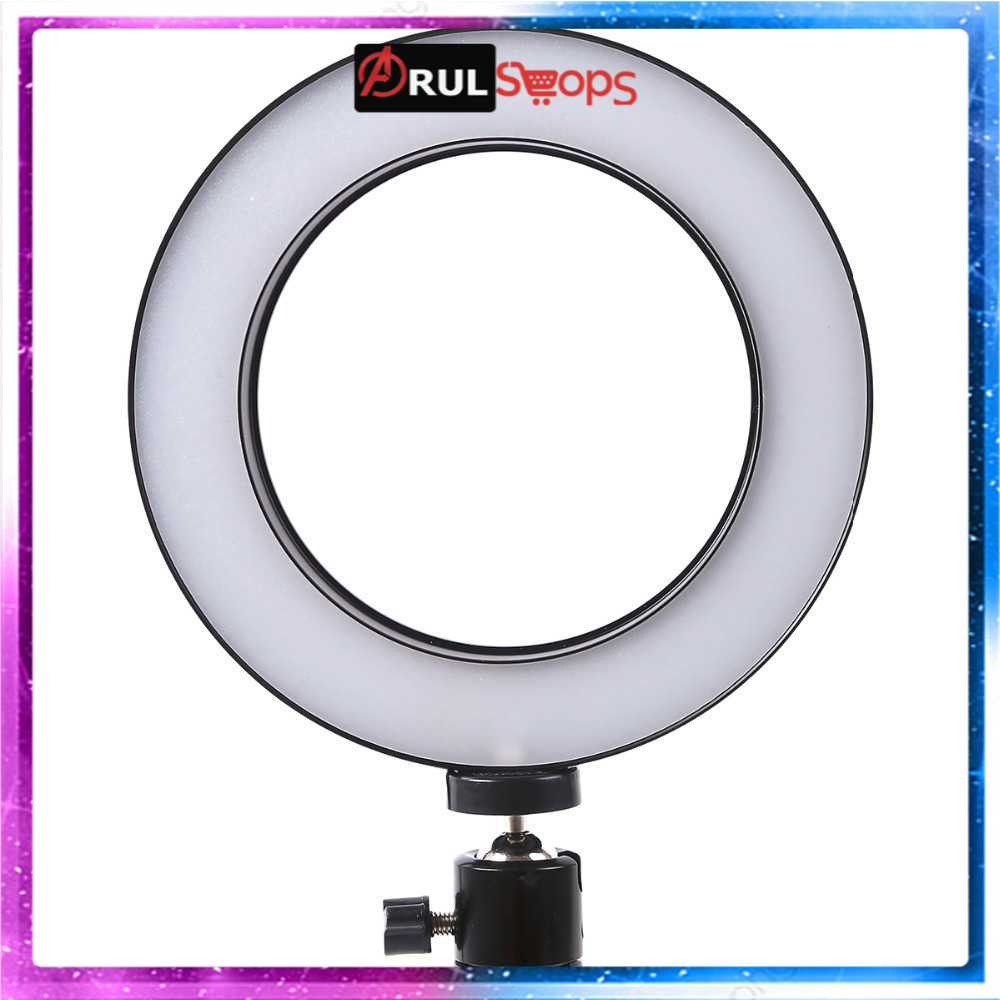 TaffSTUDIO Lampu Halo Ring Light LED Kamera 8W 6Inch Mini Tripod RL-19