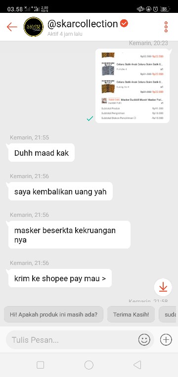 Celana Batik Anak Celana Boim Batik Usia 9-14 Tahun