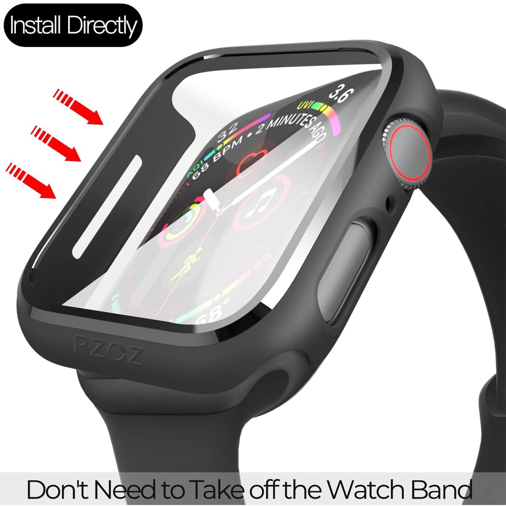 MATTE HARD CASE dan ANTI GORES APPLE WATCH SERI 8 / SERI 7 / SERI 6 / SERI 5 / SERI 4 / SERI 3 / SERI 2 / SERI SE (Gen2 &amp; Gen1) / SIZE 45mm / 41mm / 44mm / 40mm / 42mm / 38mm BUMPER CLASSIC APPLE WATCH