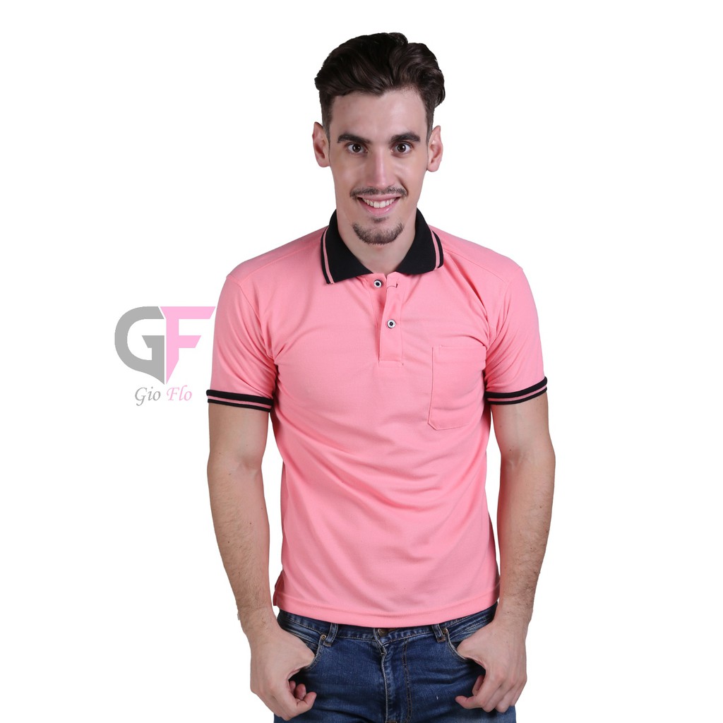 GIOFLO Pakaian Pria Kaos Berkerah Pria Distro Polo Shirts Salem Tua / PLS 152