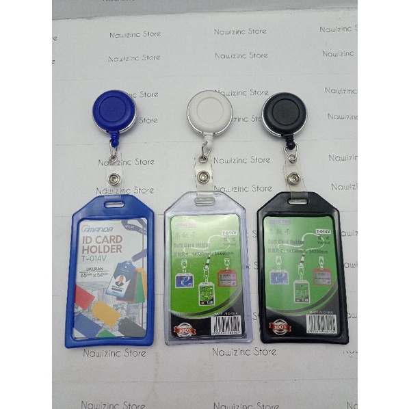 

Gantungan id card yoyo putar list crome dengan tempat id karet single t014