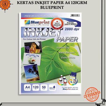 

۝ Kertas Inkjet Paper A4 120gr Blueprint ☋