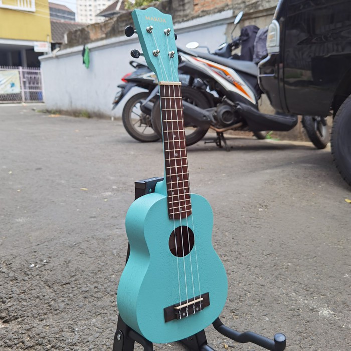 Ukulele Makoa Soprano Sopran Warna Biru Tosca Original