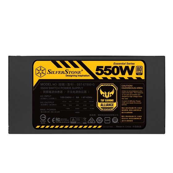 PSU SILVERSTONE 550W 80+ GOLD TUF SST-ET550G