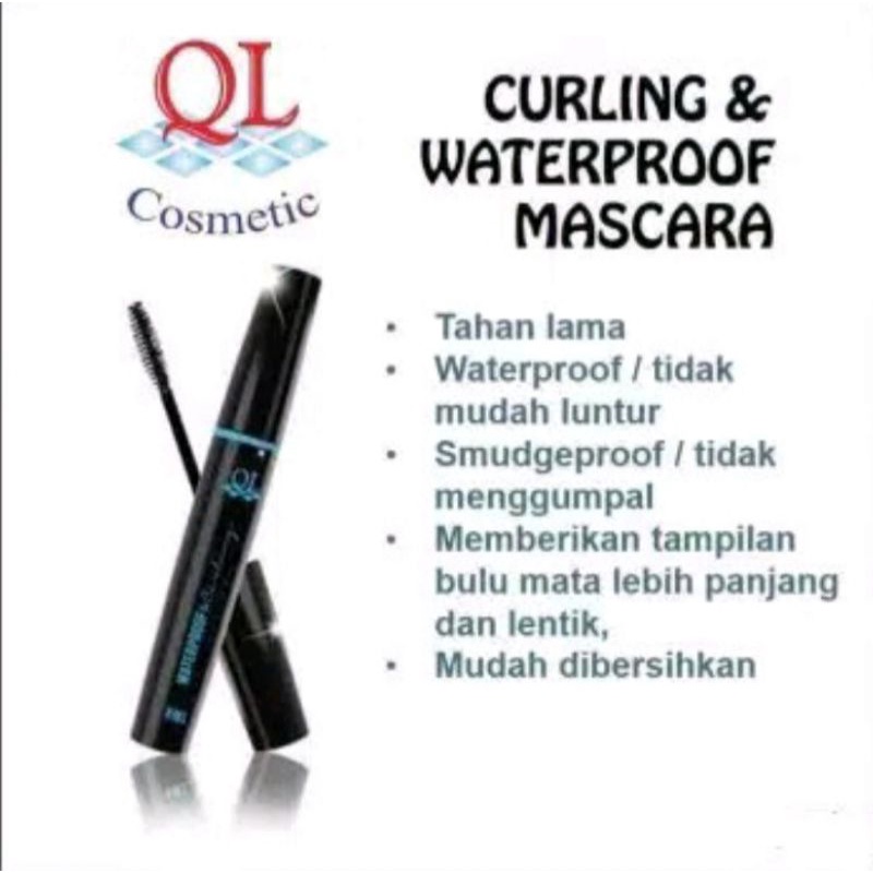 QL waterproof curling mascara | fashion Eyeliner black waterproof