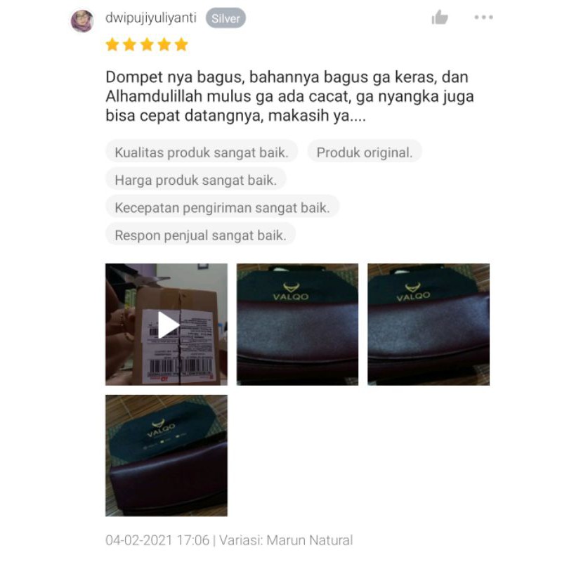 [VALQO] ALUNA Dompet kulit Kulit Sapi Dompet Wanita perempuan Dompet Panjang Dompet Kartu