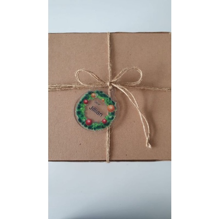 

Hang Tag Acrylic Round Christmas Custom UV Print