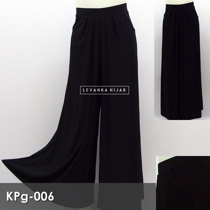 Celana Kulot Panjang atau Celana Wanita bahan Jersey Korea / Palazzo Pants kode KPg