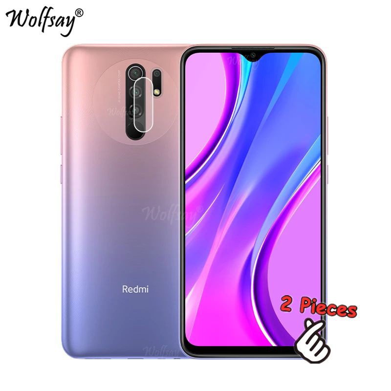 2in1- Tempered Glass Anti Blue Light Redmi 9 - Tg Anti Gores Anti Radiasi Xiaomi Redmi 9a Full Layar