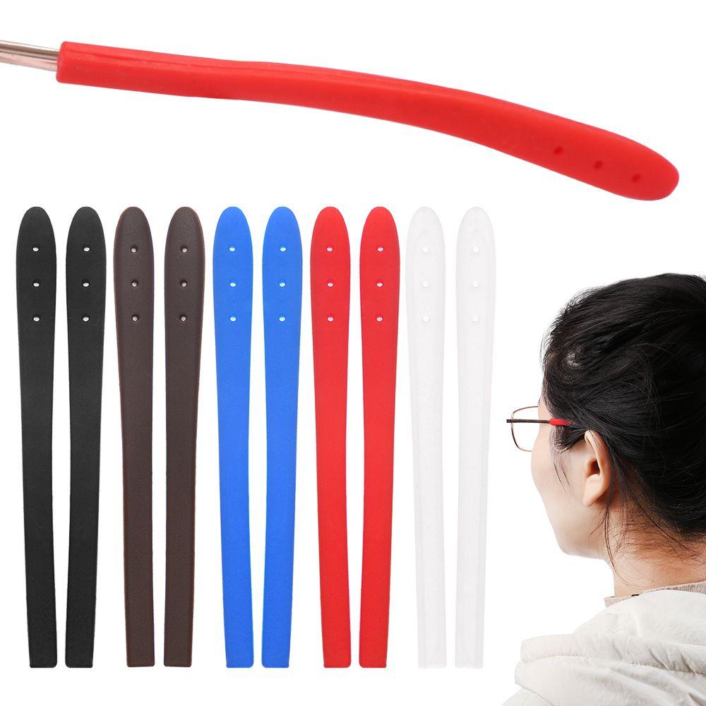 ❈ROWAN❈ 5 Pairs Women Men Glasses Leg Sets Sports Sun Glasses Slip Set Anti-Slip Silicone Glasses Spectacle Holder Fashion Durable Temple Hook Tip Ear Grip/Multicolor