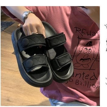 PINKMALL- SANDAL WANITA  SIMPLE KARET NYAMAN IMPORT CLOGS IMPORT ANTI LICIN