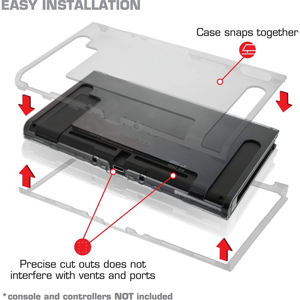 Switch NYKO THIN CASE CLEAR COLOR