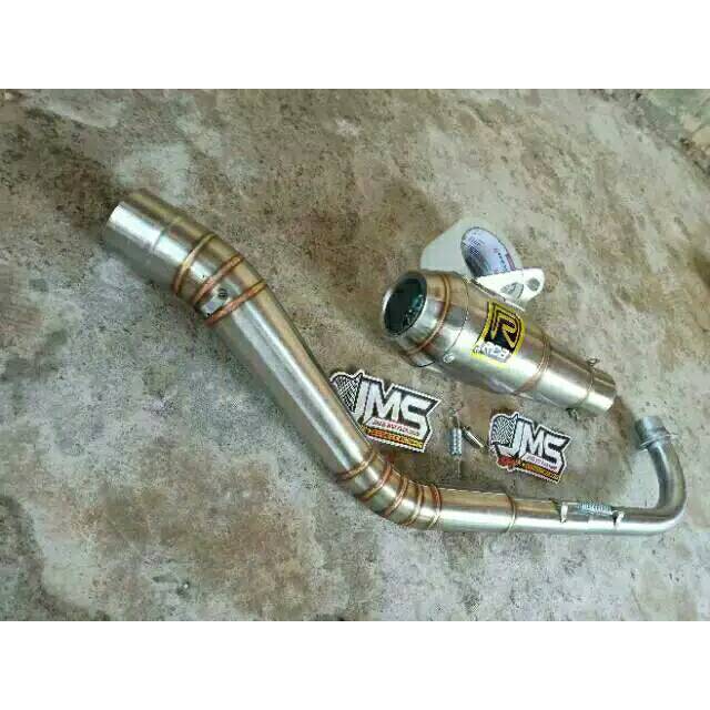 Knalpot rcb racing leher kolong for all bebek supra jupiter kharisma c70 dll