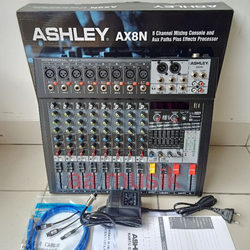 MIXER ASHLEY AX8N BISA RECORDING KE PC ORIGINAL AX 8 N