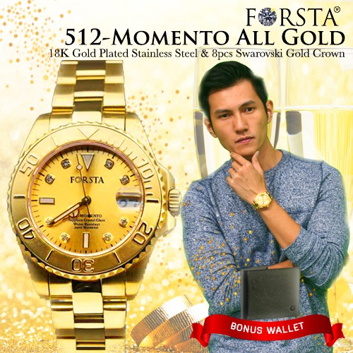 Jam Tangan Kesehatan Forsta 512 Momento All Gold - Man-3