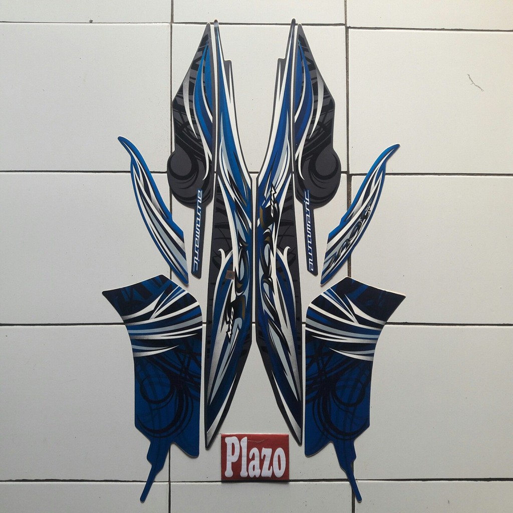 Stiker Mio Soul 2009 Biru