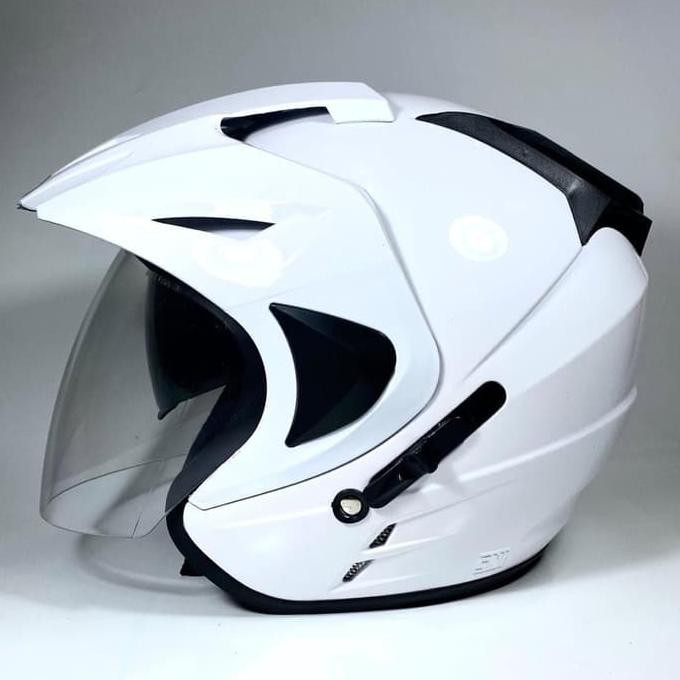 ❗❗ KORTING HELM MOTOR❗❗ HELM DOUBLE VISOR MODEL T1 INK BUKAN INK HELM T1 JP8 - PUTIH