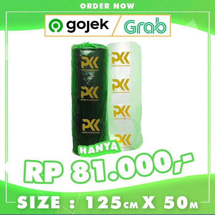 

PROMO - BUBBLE WRAP ROLL 50 METER HITAM PUTIH BUBLE WRAP PACKING MERK PKK - PKK HITAM