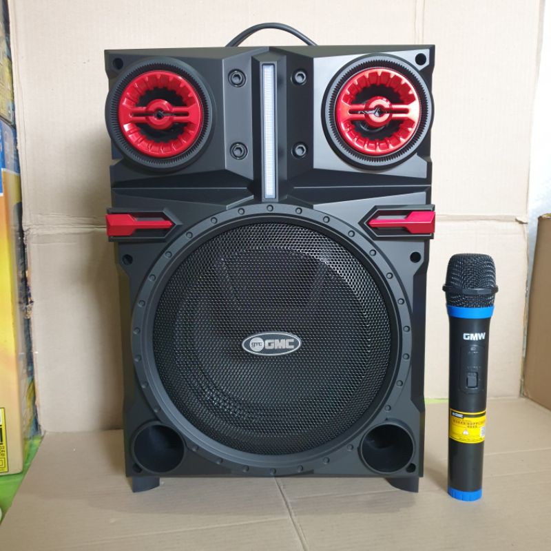 Jual Speaker Portable GMC 897 8 inch Bluetooth Extra Bass + Mic