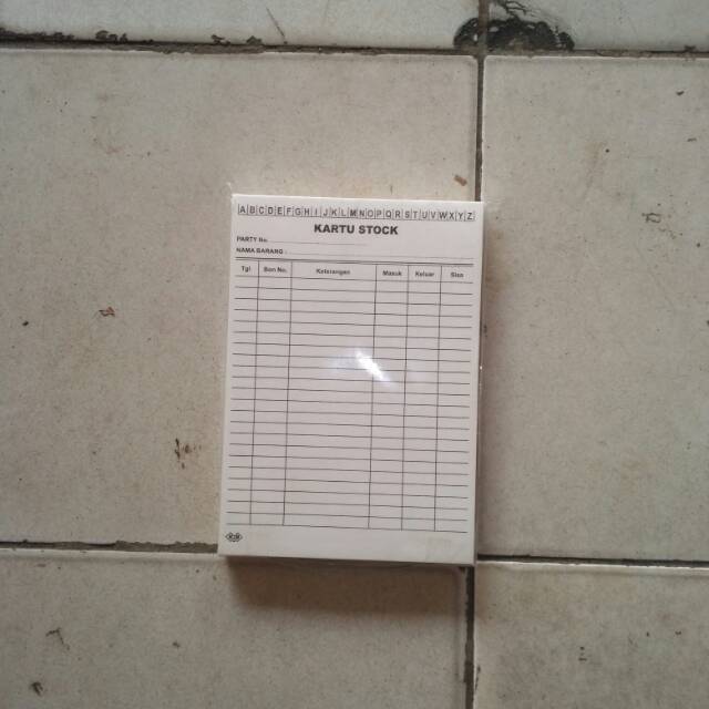 

Kartu Stock BC Putih Polos Ukuran Kecil.