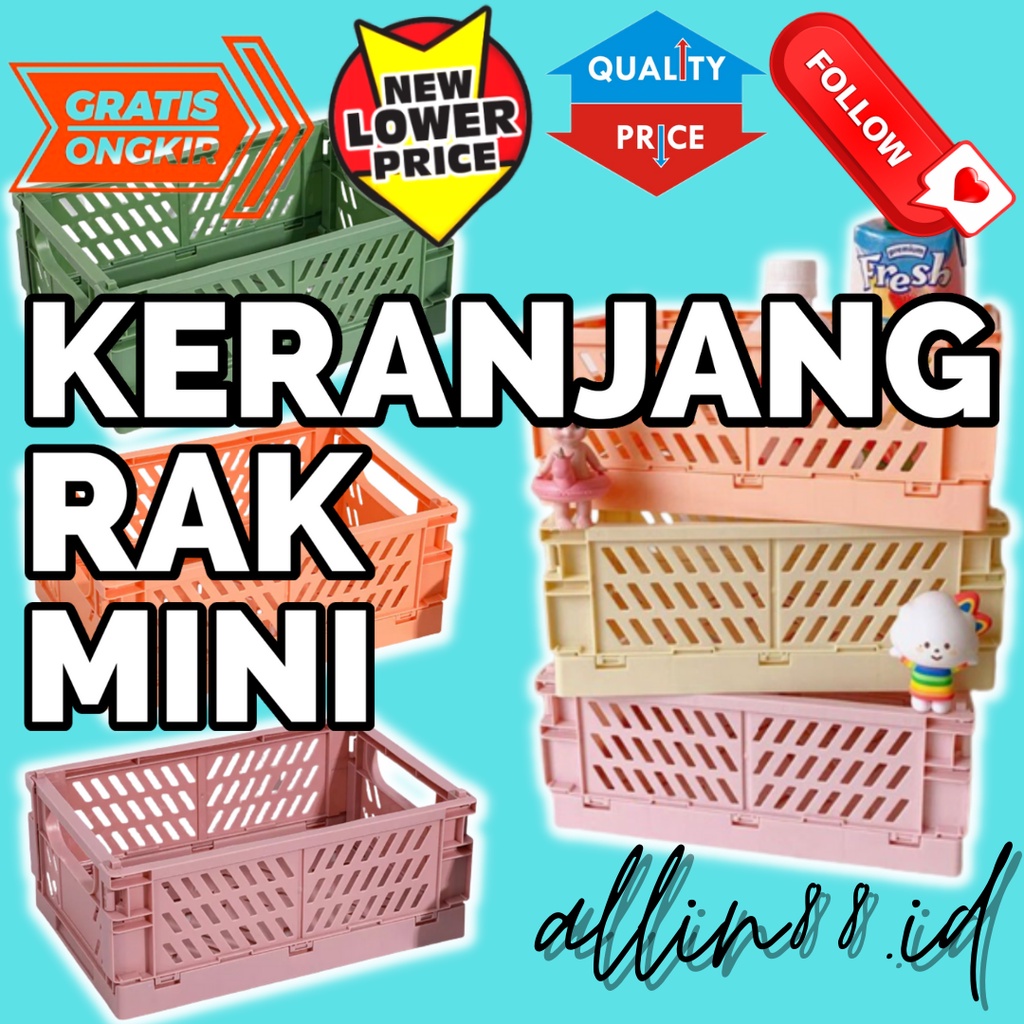 KERANJANG PLASTIK KERANJANG PLASTIK MINI KERANJANG LIPAT KERANJANG LIPAT MINI KERANJANG LIPAT MINI S
