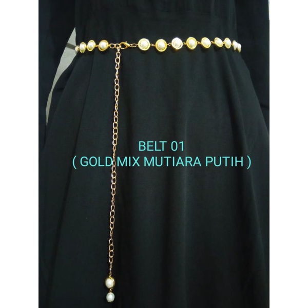 BELT RING PANDORA MUTIARA/IKAT PINGGANG MEWAH WANITA
