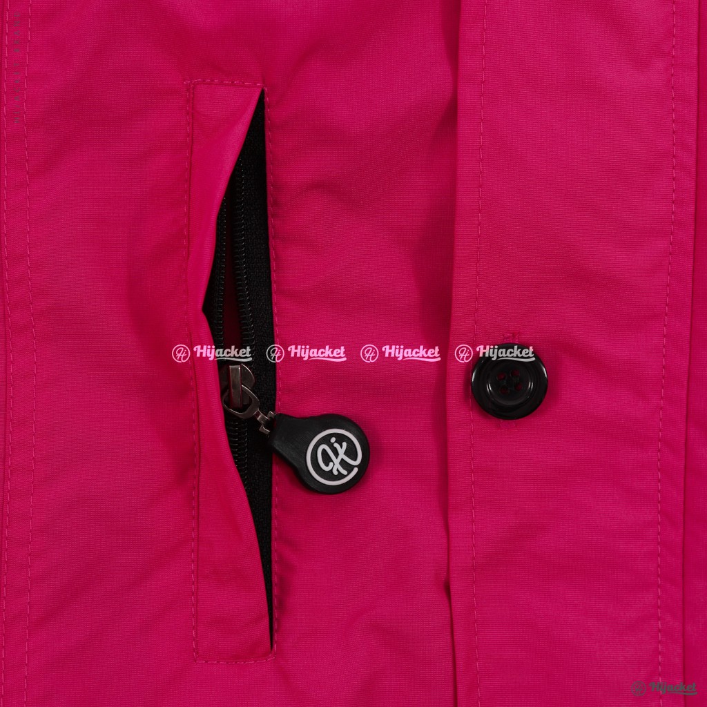 NEW FOR HIJABER JAKET PARKA WANITA HIJACKET IXORA UKURAN L - XL WARNA DEEP PINK-5